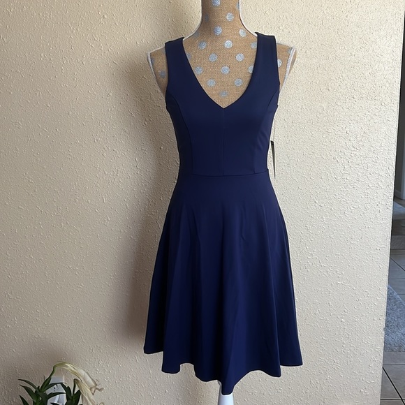 Lulush Skater dress navy blue XS - Picture 4 of 9